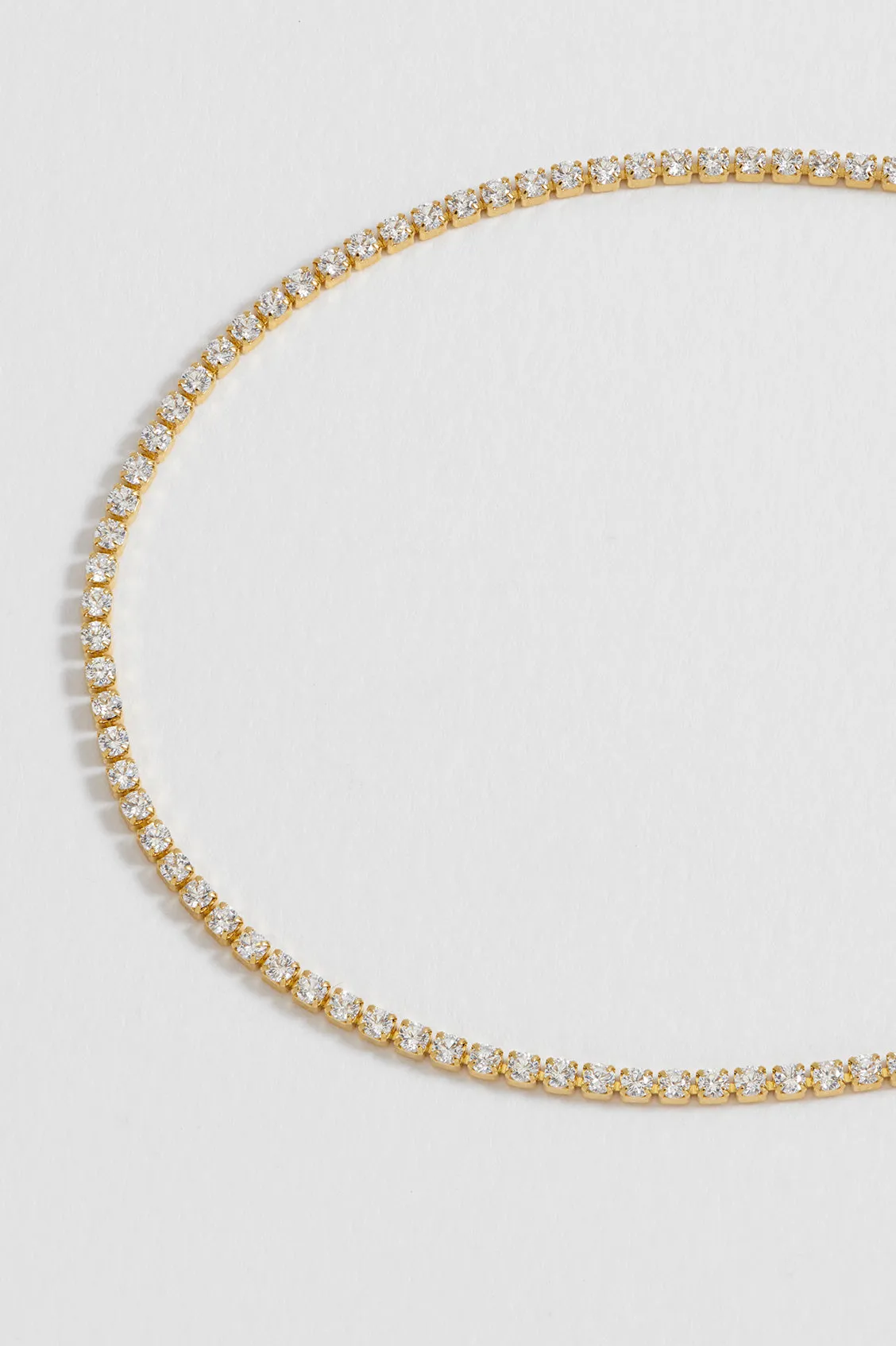 Fine Tennis Chain Necklace sold by Estella Bartlett