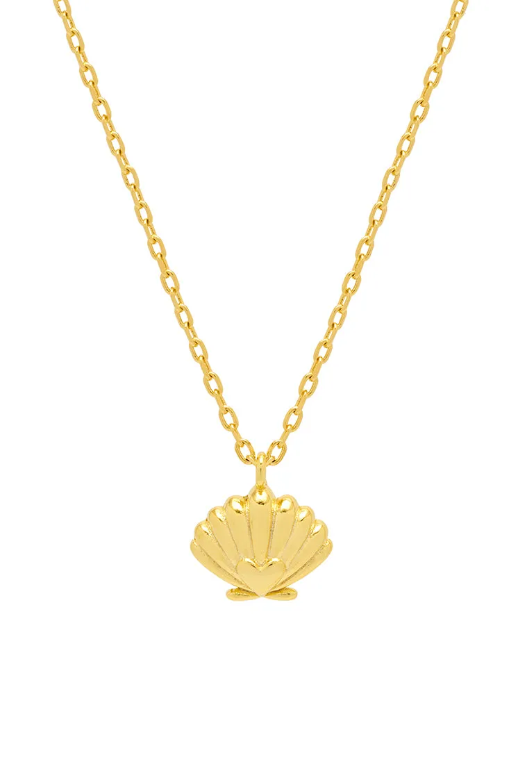 Scallop Heart Pendant Necklace sold by Estella Bartlett product image thumbnail 3