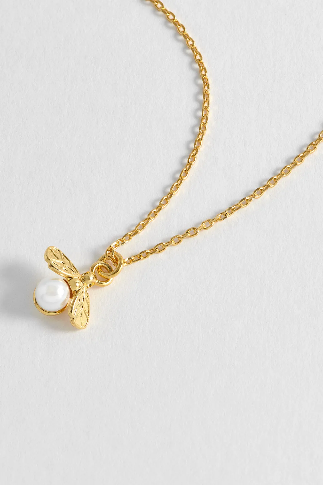 Pearl Bee Pendant Necklace sold by Estella Bartlett product image thumbnail 2