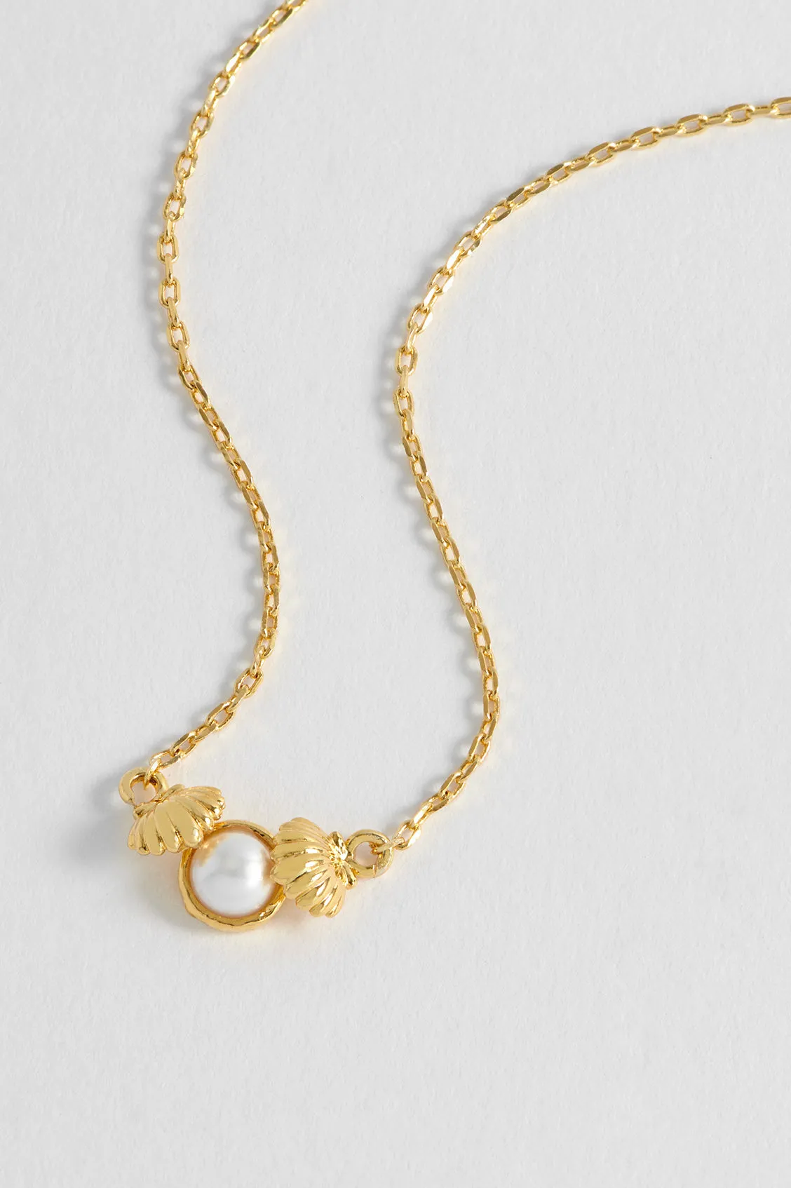 Pearl Scallop Pendant Necklace sold by Estella Bartlett product image thumbnail 5