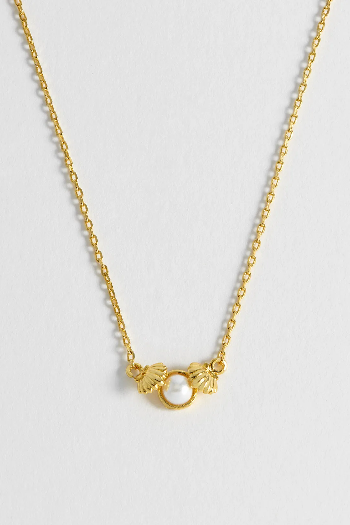 Pearl Scallop Pendant Necklace sold by Estella Bartlett product image thumbnail 2
