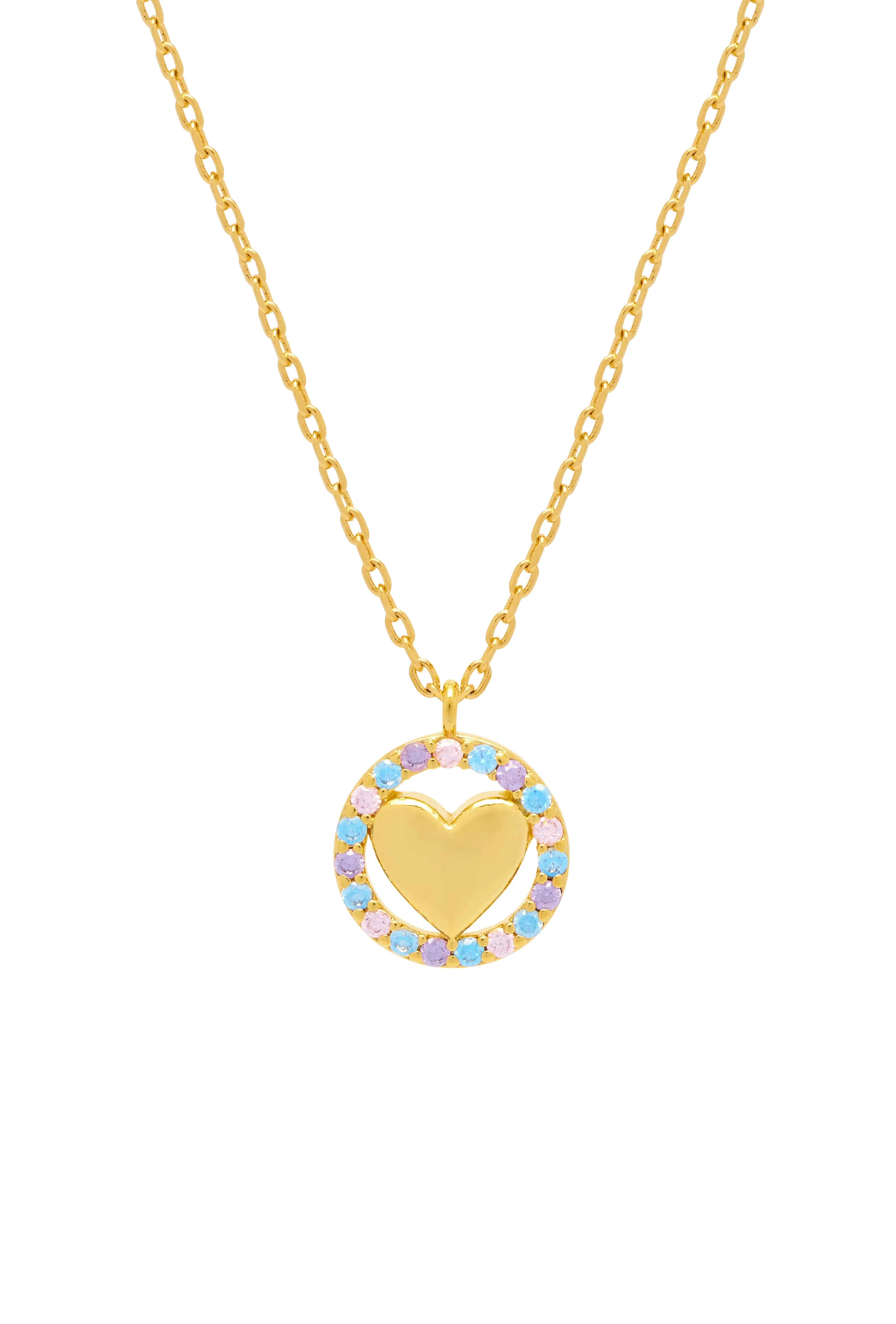 CZ Heart Pendant Necklace sold by Estella Bartlett product image thumbnail 3