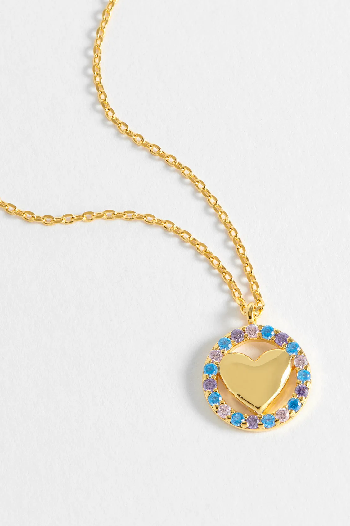CZ Heart Pendant Necklace sold by Estella Bartlett product image thumbnail 2