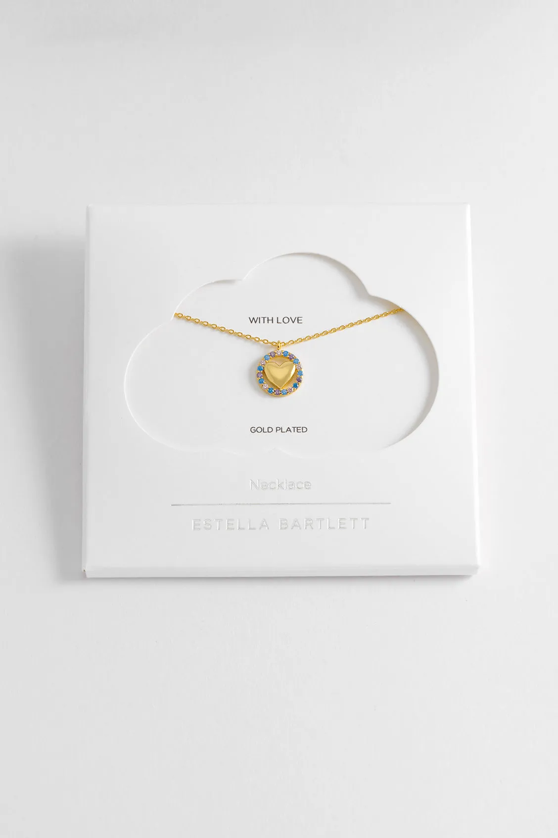 CZ Heart Pendant Necklace sold by Estella Bartlett