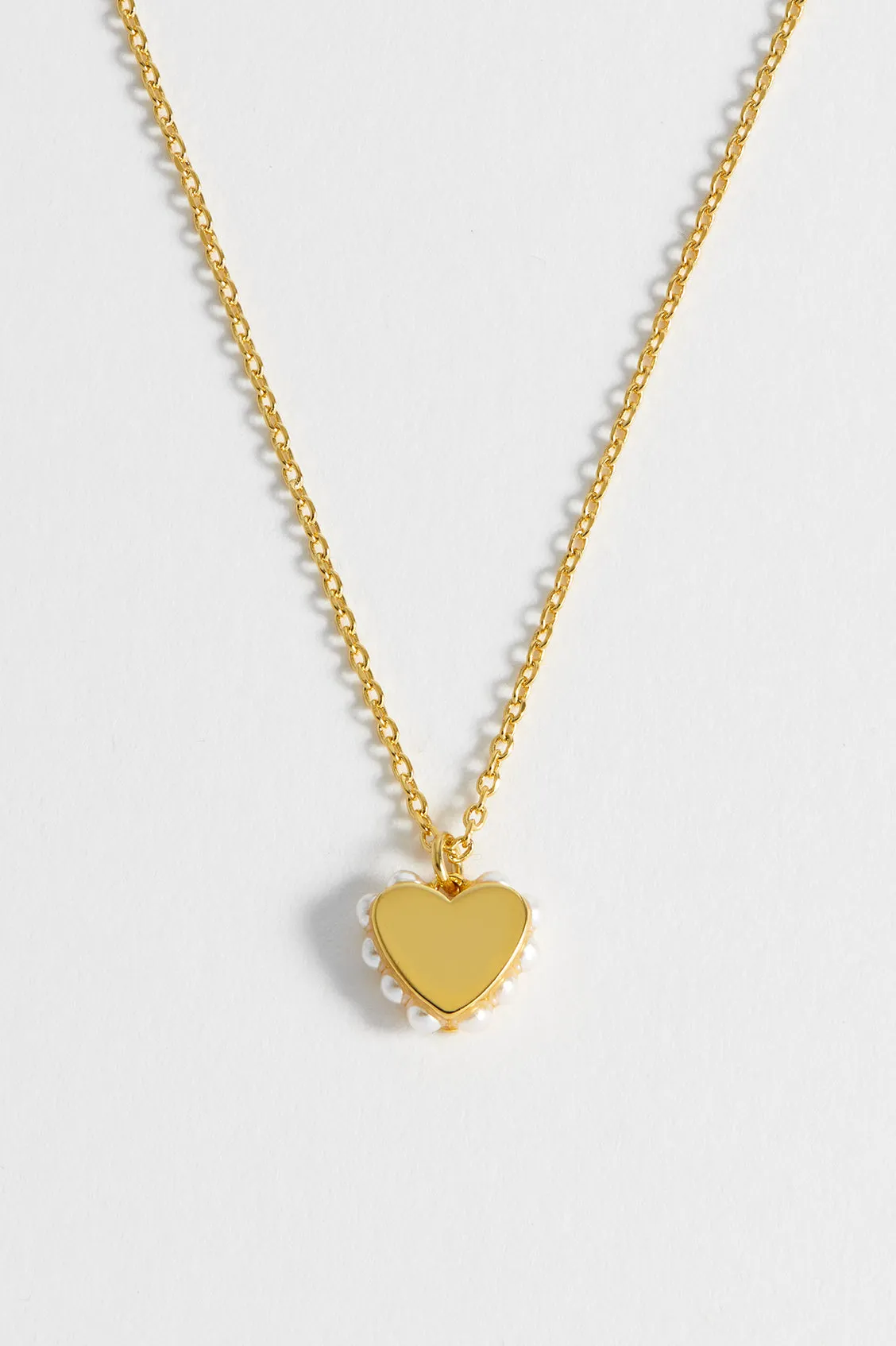 Heart With Side Pearl Necklace sold by Estella Bartlett product image thumbnail 5