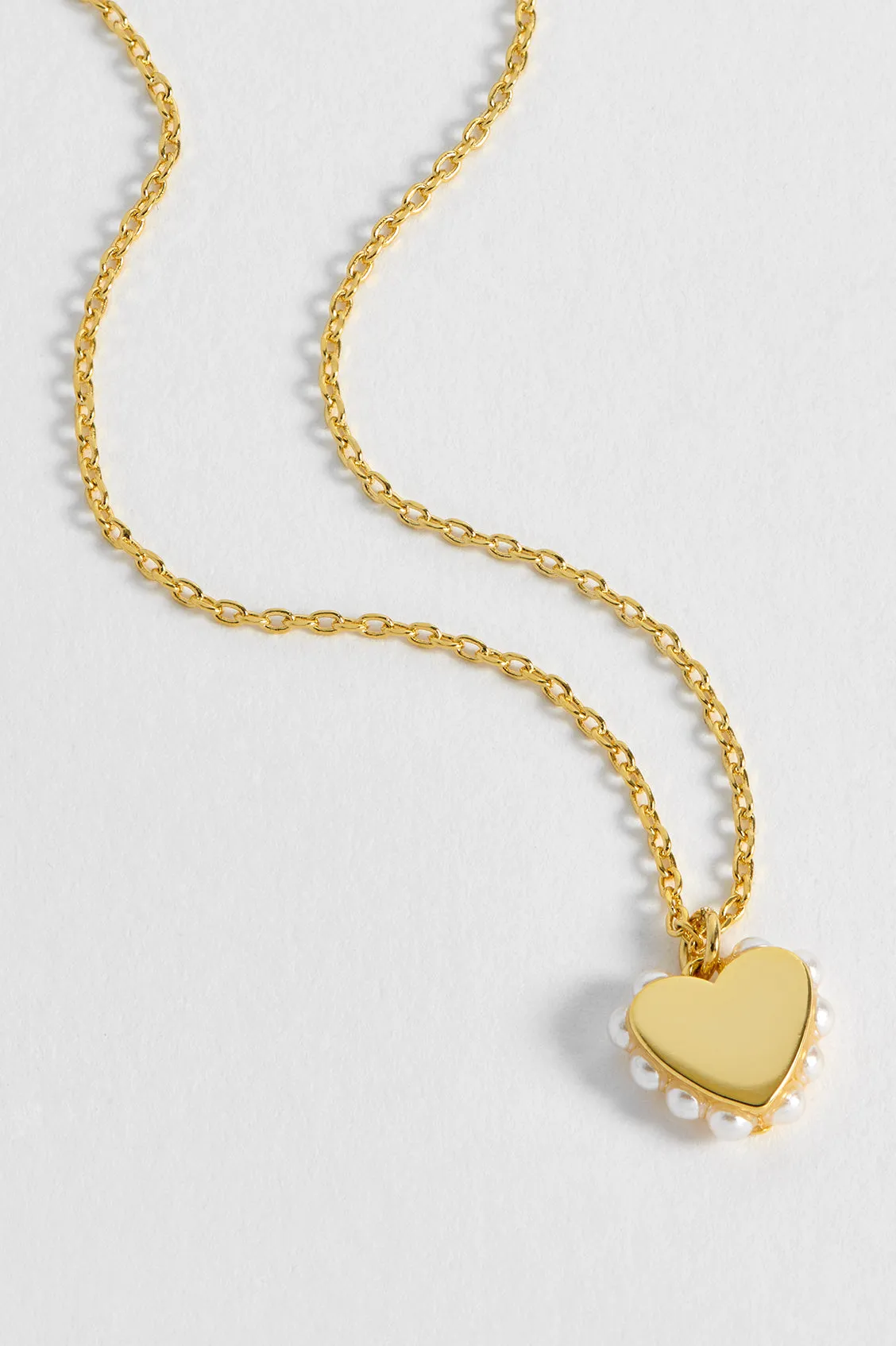Heart With Side Pearl Necklace sold by Estella Bartlett product image thumbnail 2