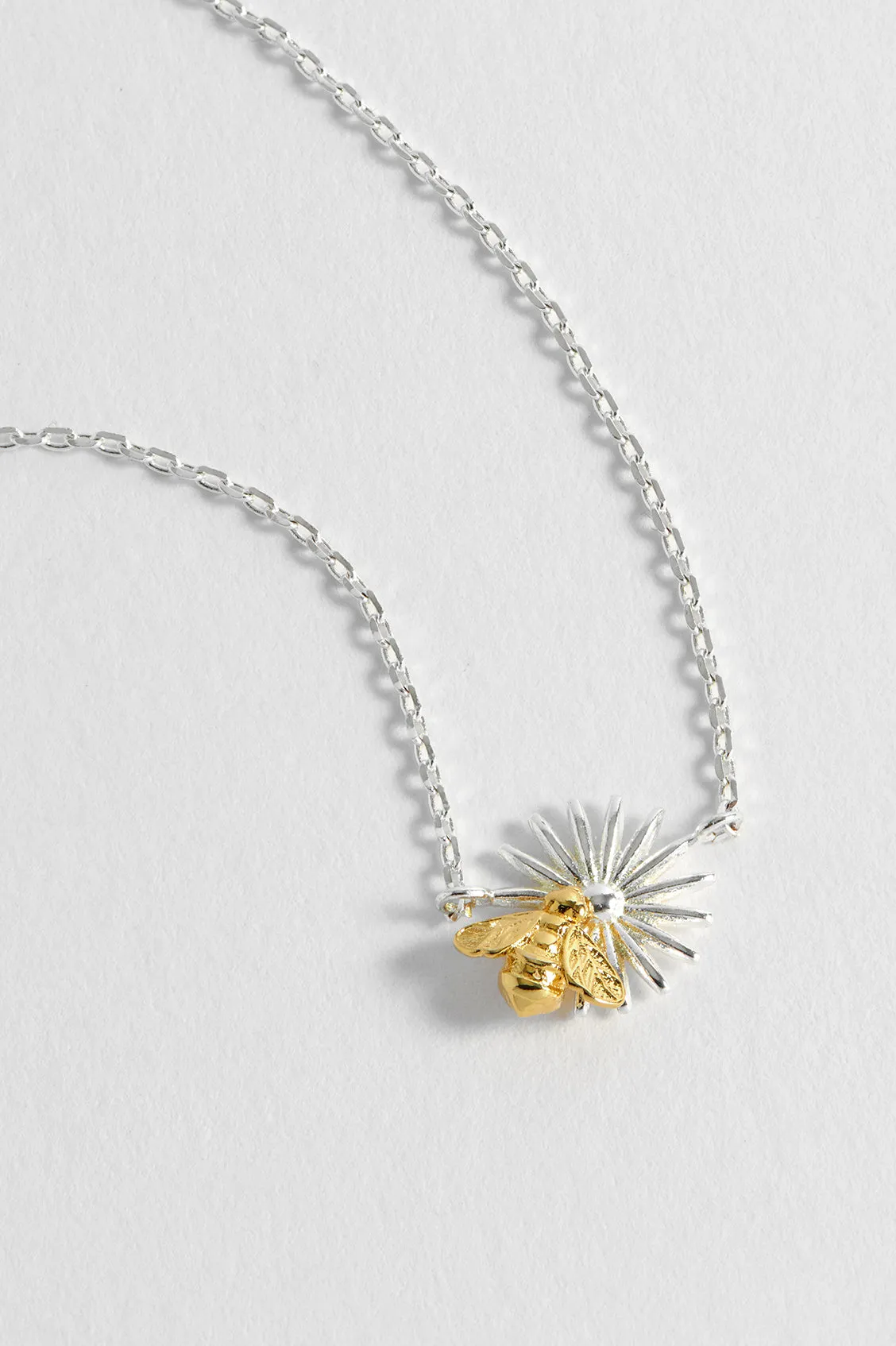 Flower Bee Pendant Necklace sold by Estella Bartlett product image thumbnail 4