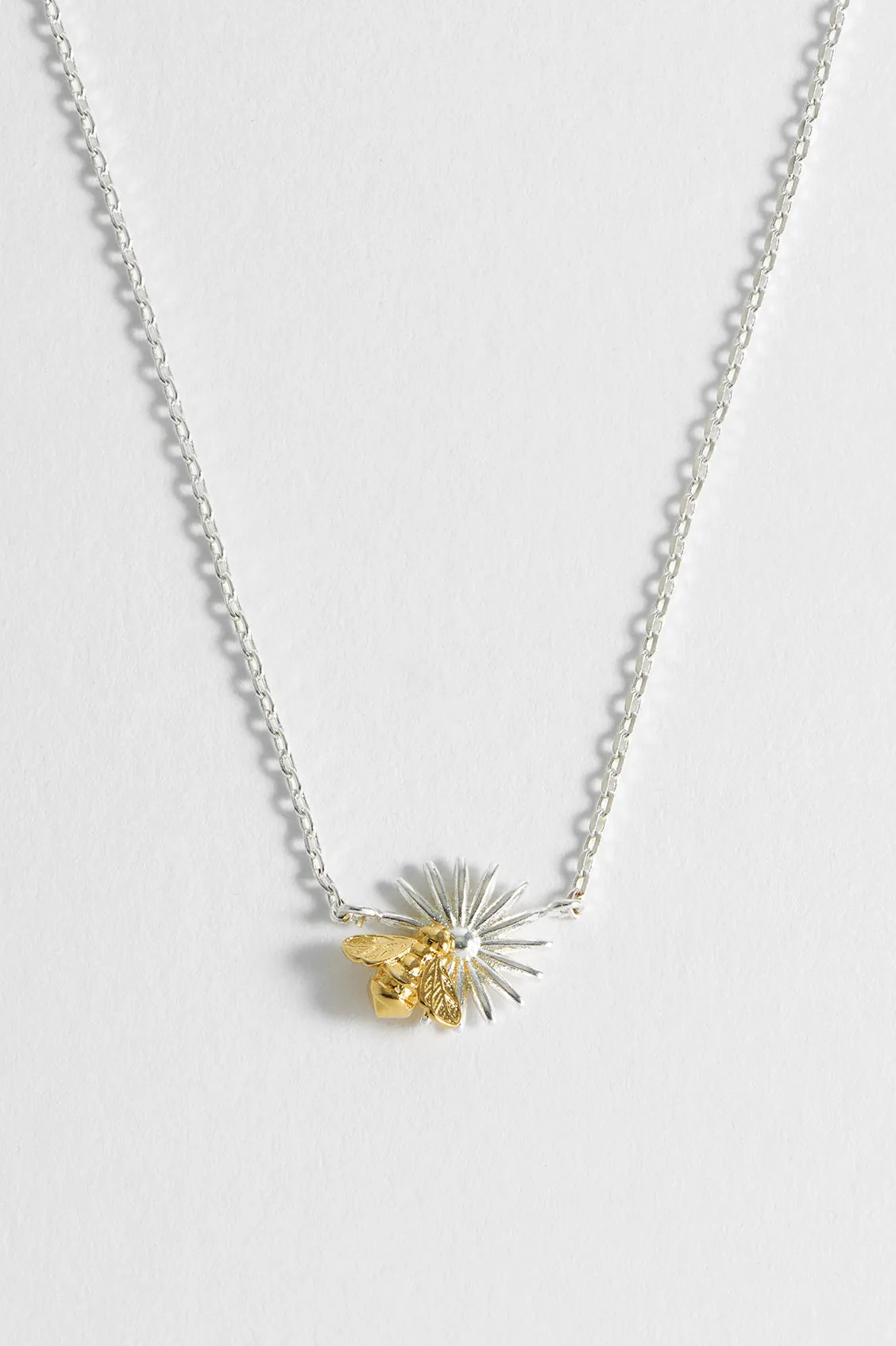 Flower Bee Pendant Necklace sold by Estella Bartlett product image thumbnail 2