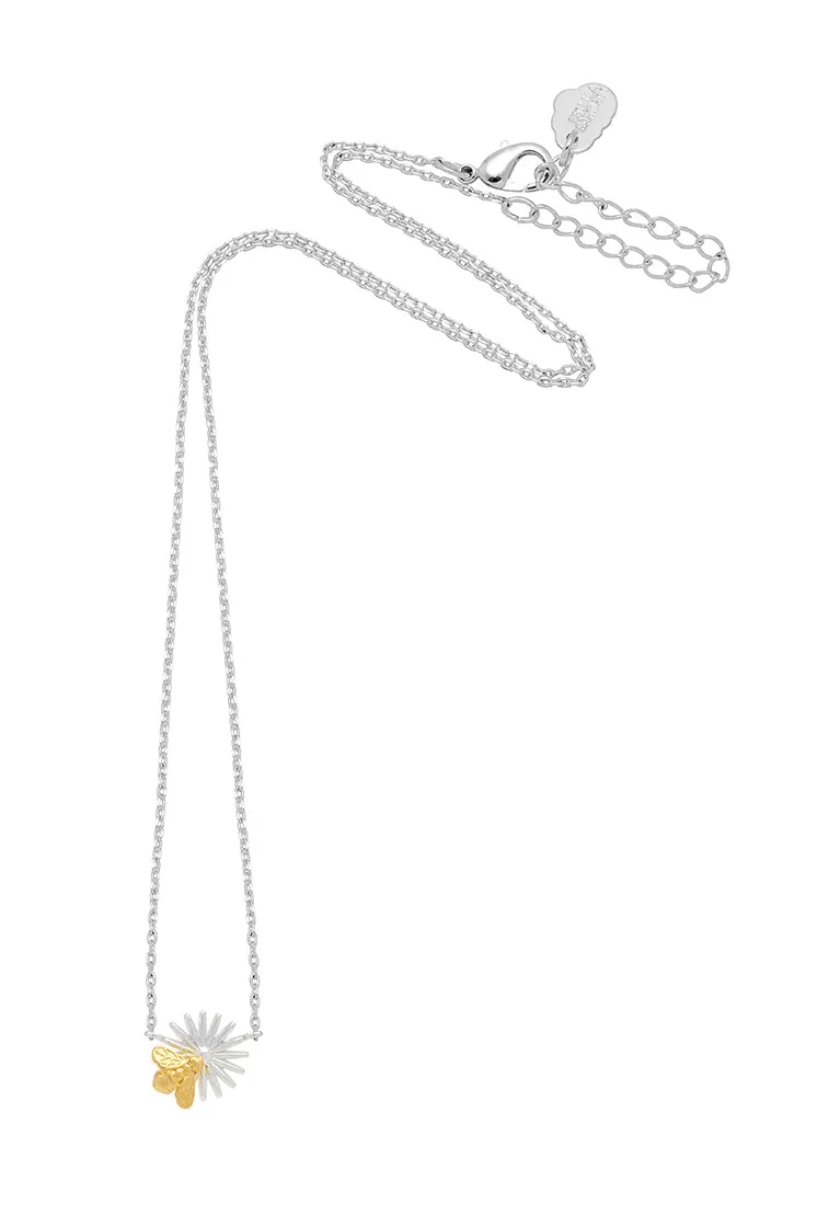 Flower Bee Pendant Necklace sold by Estella Bartlett product image thumbnail 3