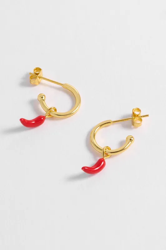 Chilli Drop Hoops sold by Estella Bartlett