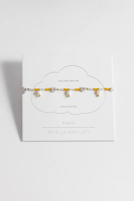 Pearl Flower Miyuki Bracelet sold by Estella Bartlett
