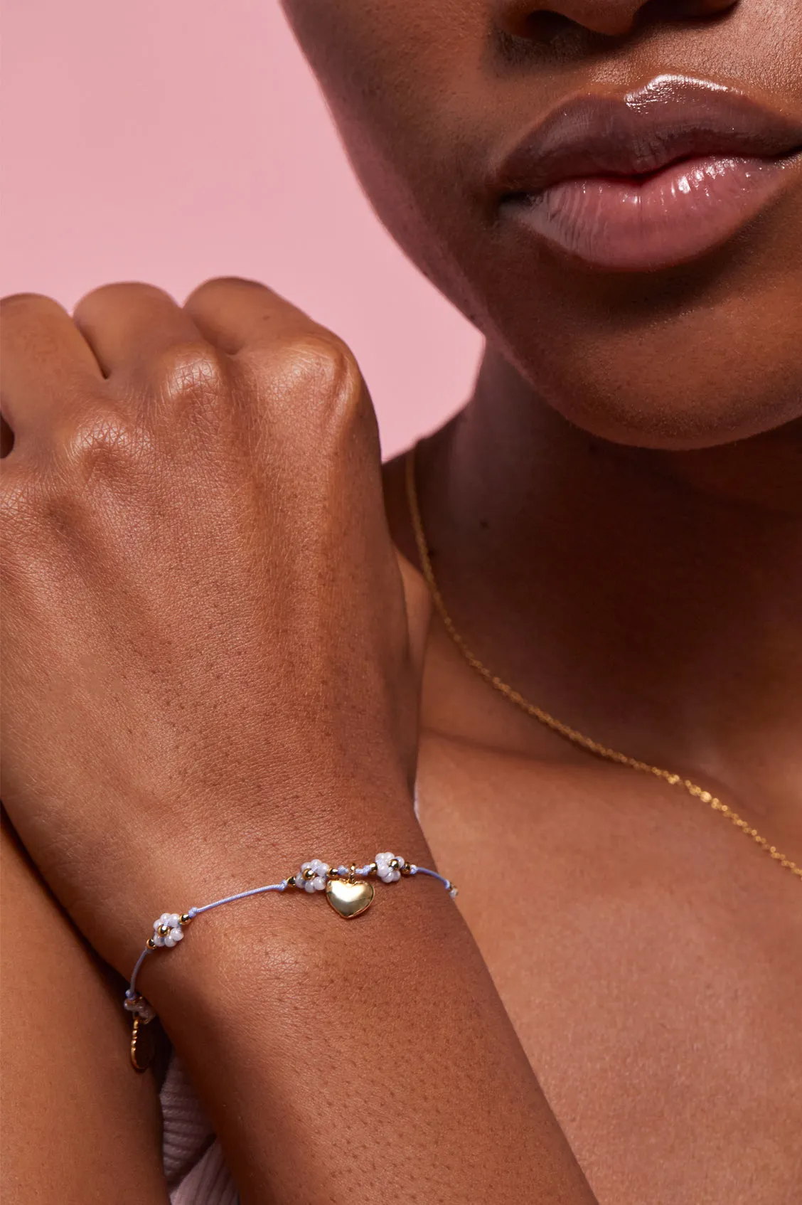 Heart Flower Miyuki Bracelet sold by Estella Bartlett product image thumbnail 4