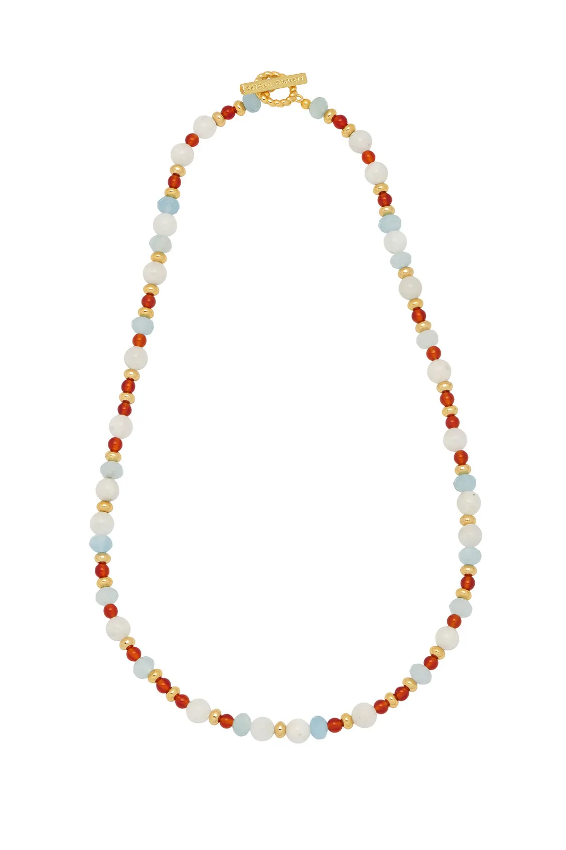 Gemstone T-Bar Necklace sold by Estella Bartlett product image thumbnail 3