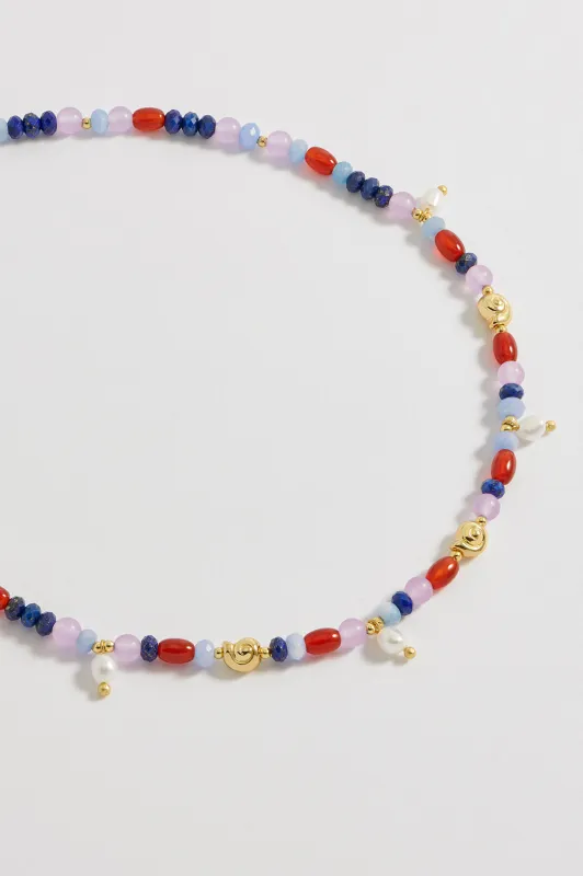 Pearl Gemstone Shell Necklace sold by Estella Bartlett