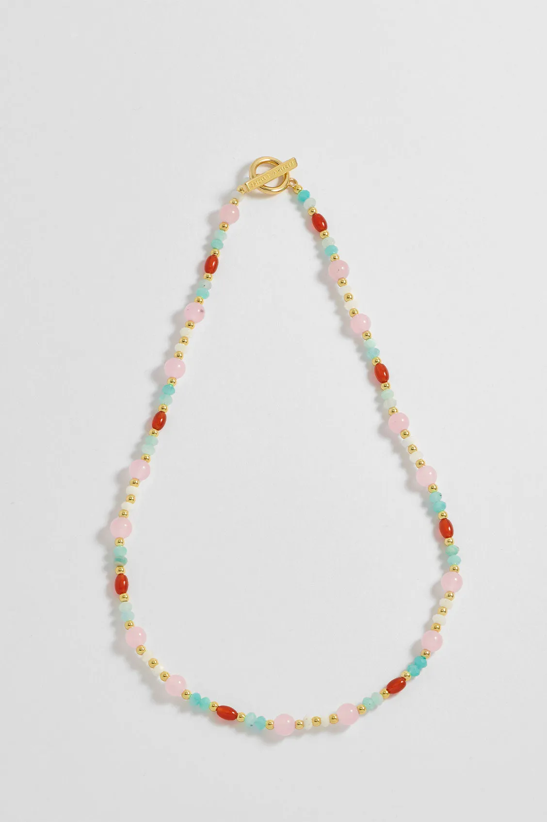 Gemstone T-Bar Necklace sold by Estella Bartlett