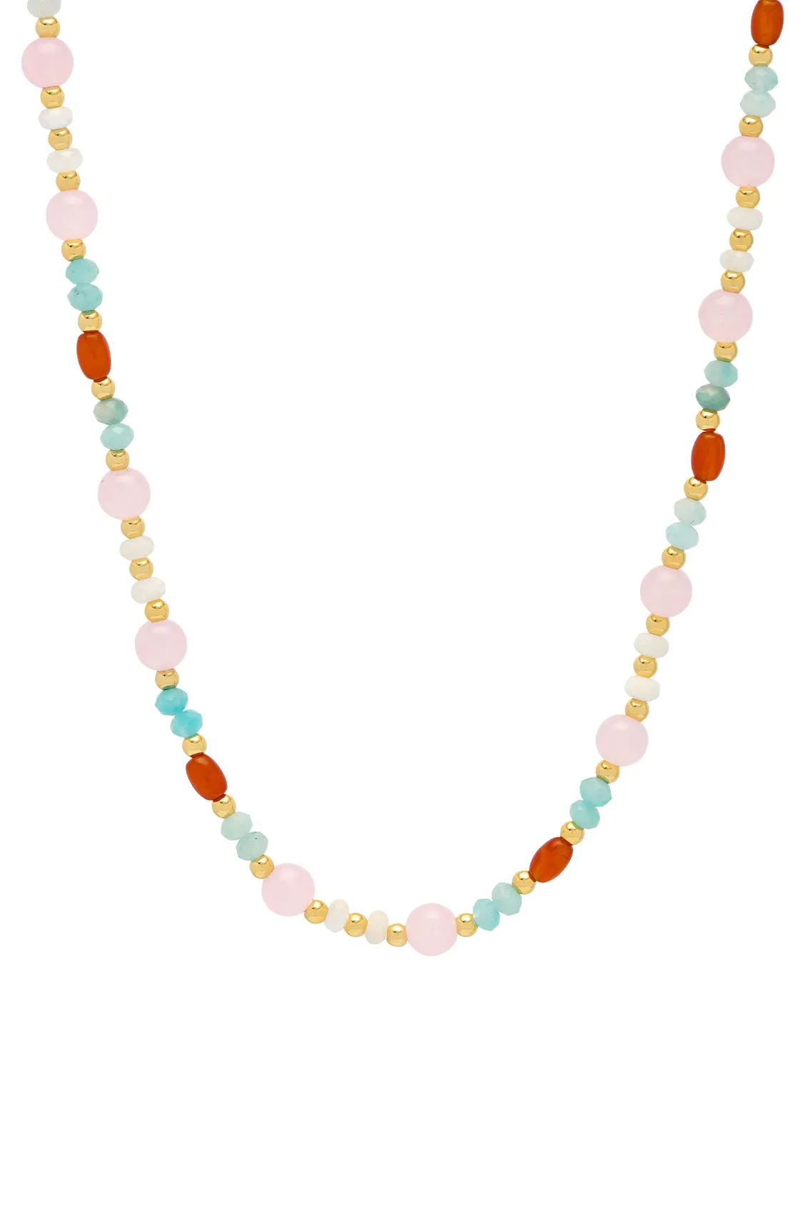 Gemstone T-Bar Necklace sold by Estella Bartlett product image thumbnail 3