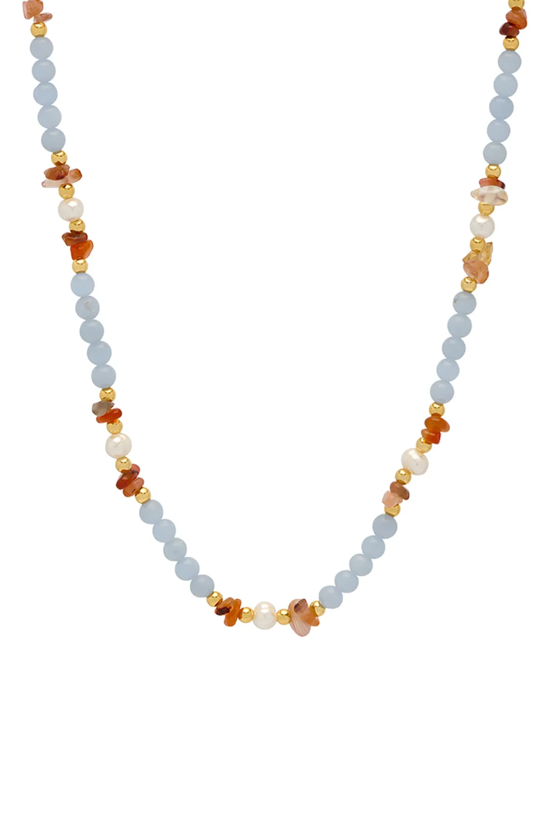 Gemstone Pearl T-Bar Necklace sold by Estella Bartlett product image thumbnail 3