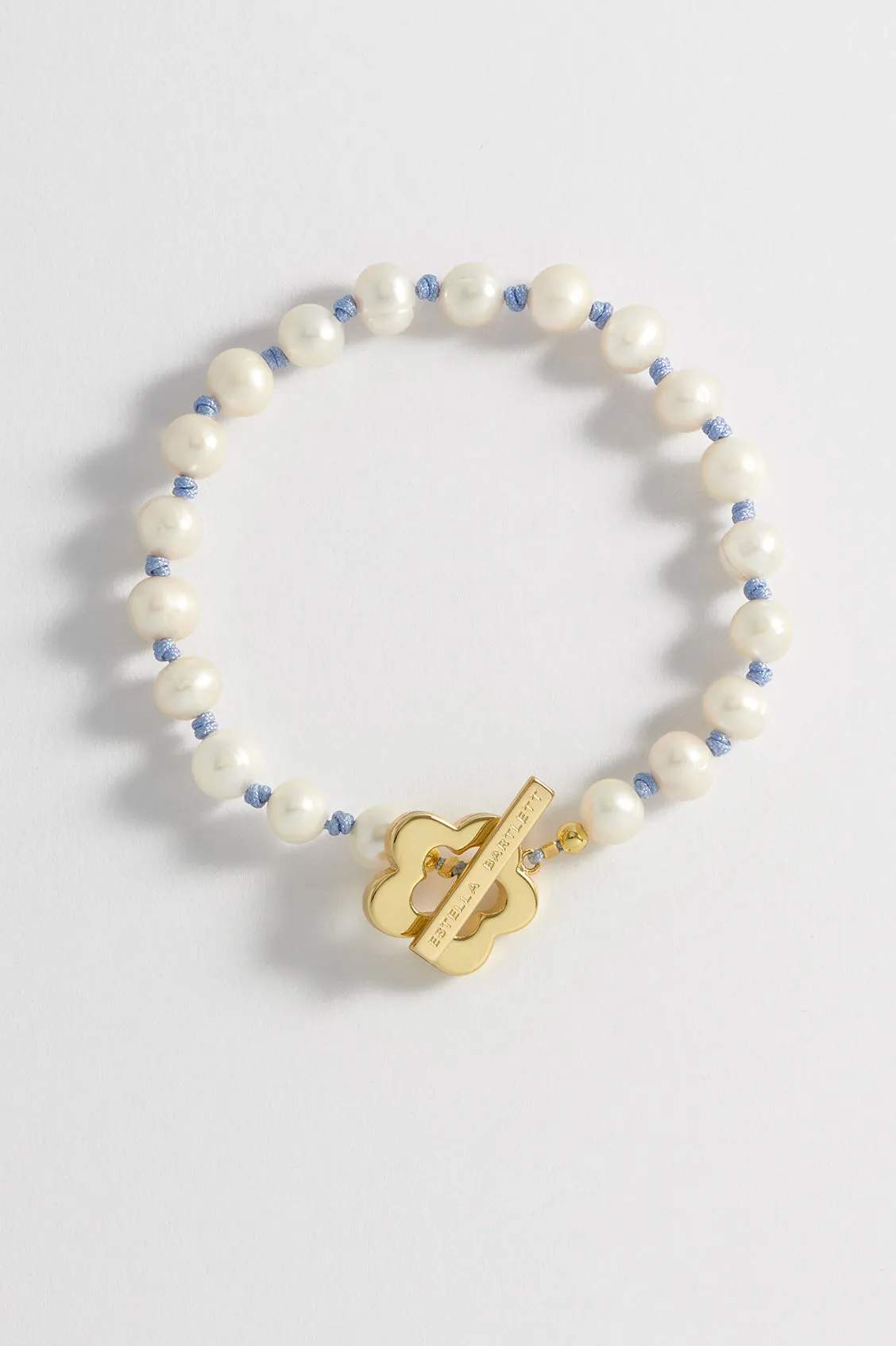Pearl Flower T-Bar Bracelet sold by Estella Bartlett