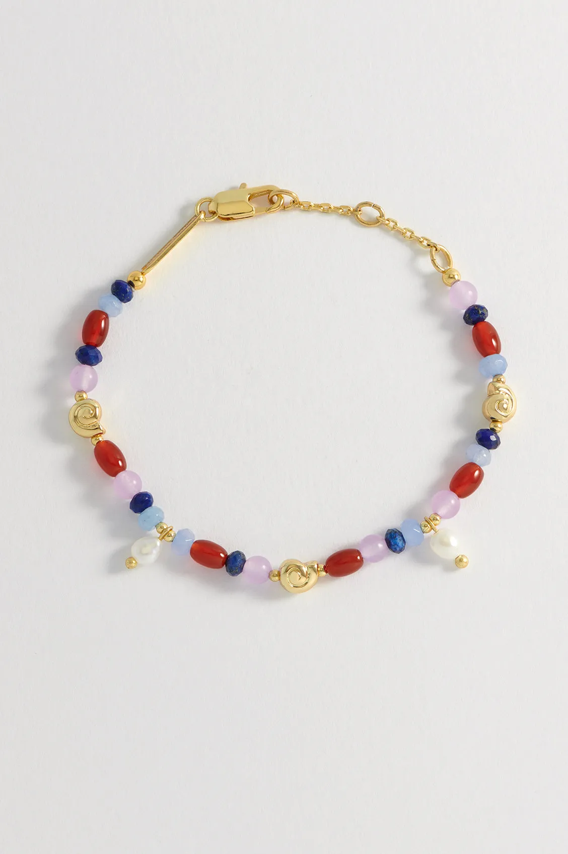 Pearl Gemstone Shell Bracelet sold by Estella Bartlett