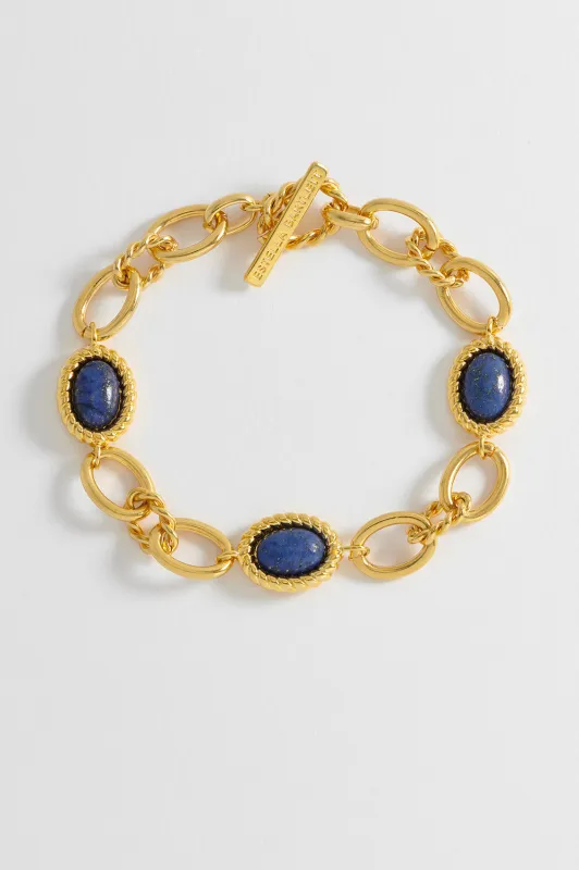 Chunky Gemstone Chain Bracelet sold by Estella Bartlett