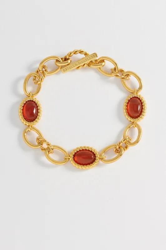 Chunky Gemstone Chain Bracelet sold by Estella Bartlett