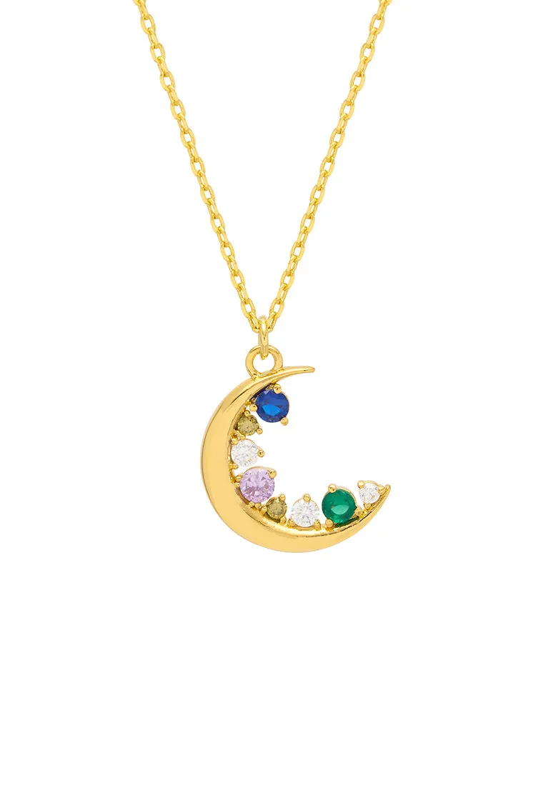 CZ Moon Pendant sold by Estella Bartlett product image thumbnail 3