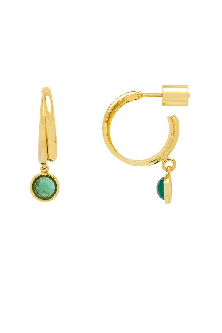 CZ Drop Twist Hoops sold by Estella Bartlett product image thumbnail 3