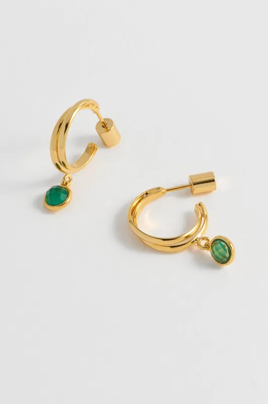 CZ Drop Twist Hoops sold by Estella Bartlett