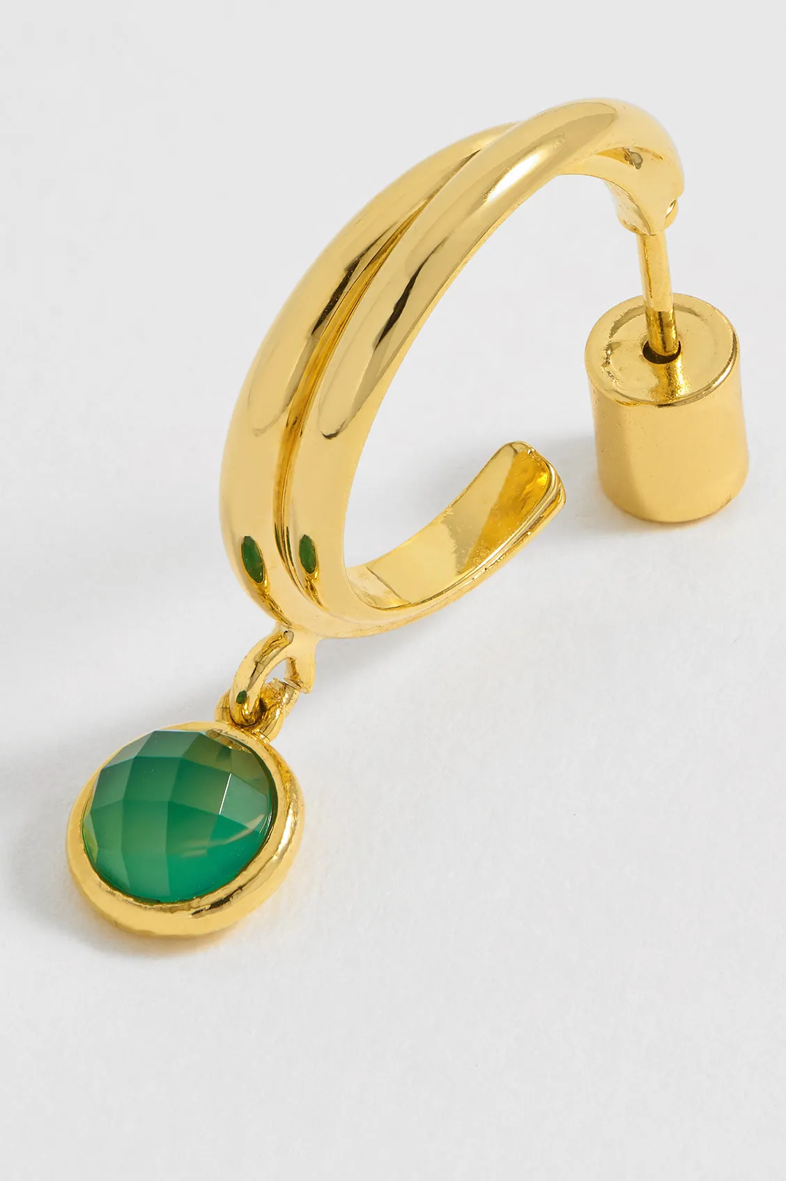 CZ Drop Twist Hoops sold by Estella Bartlett product image thumbnail 4