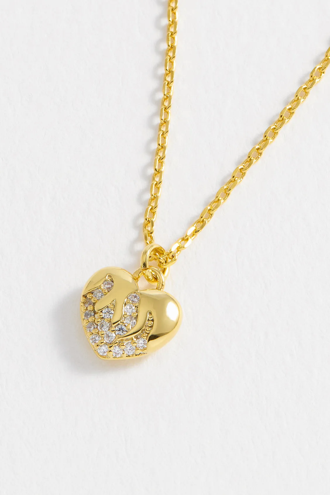 CZ Flame Heart Pendant sold by Estella Bartlett product image thumbnail 2