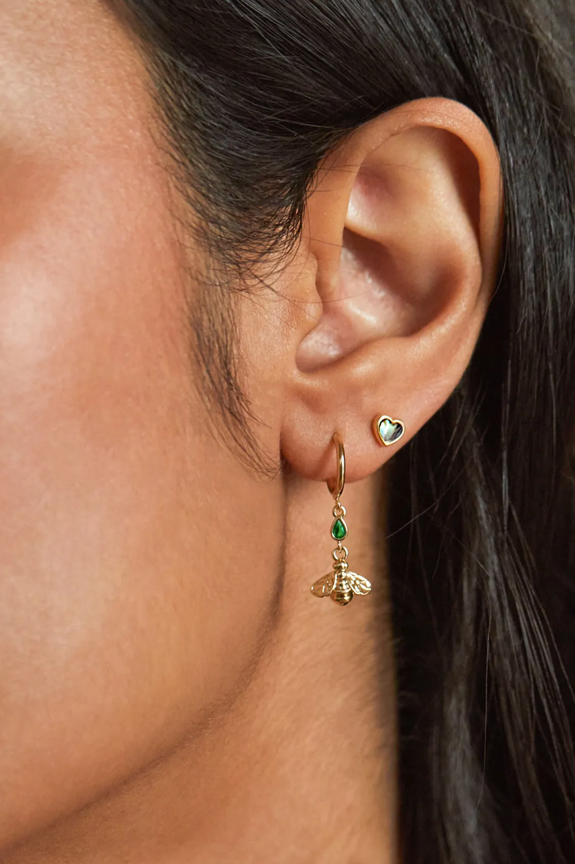 Abalone Heart Studs sold by Estella Bartlett product image thumbnail 2