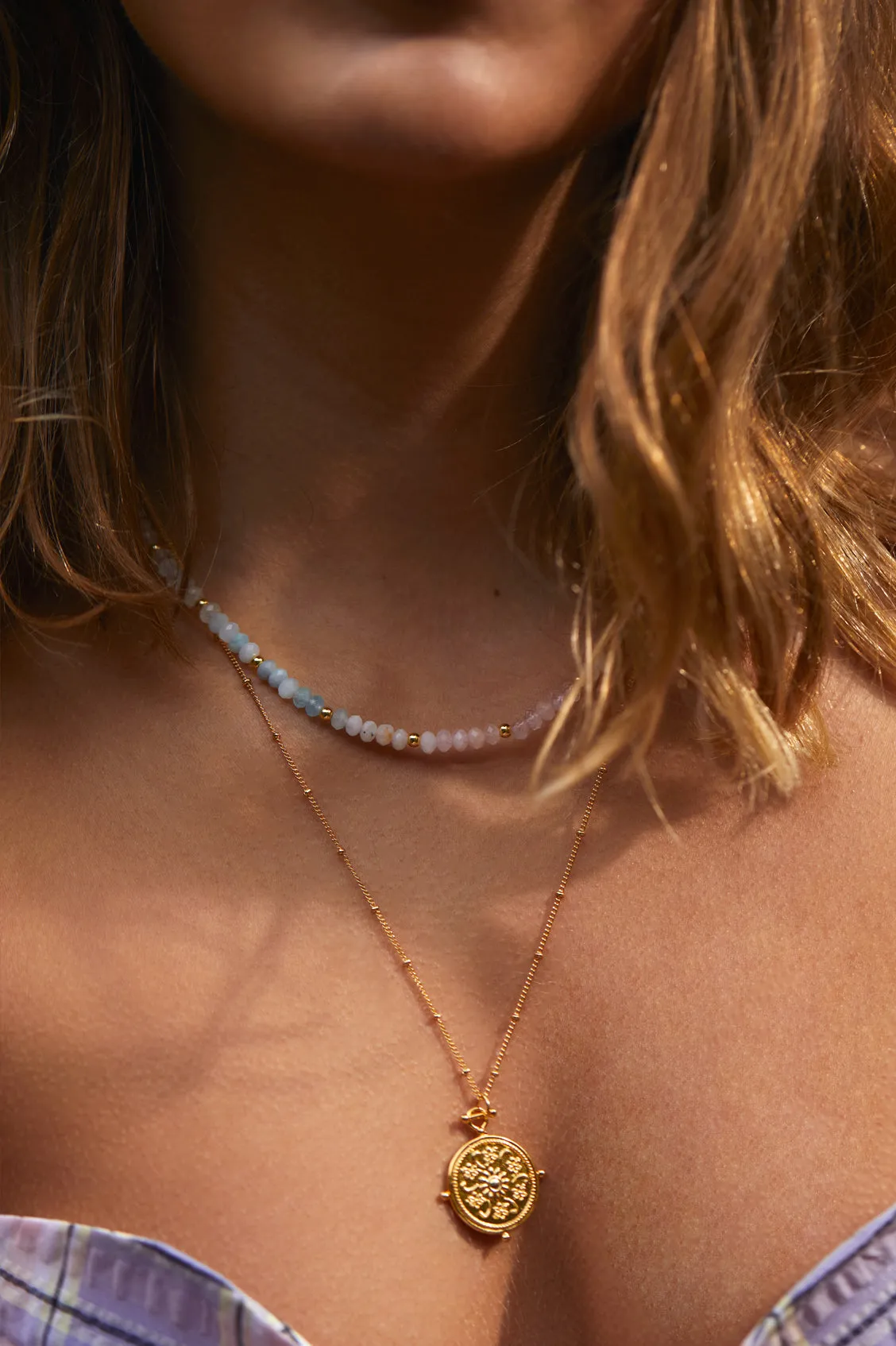 Floral Coin Necklace sold by Estella Bartlett product image thumbnail 2