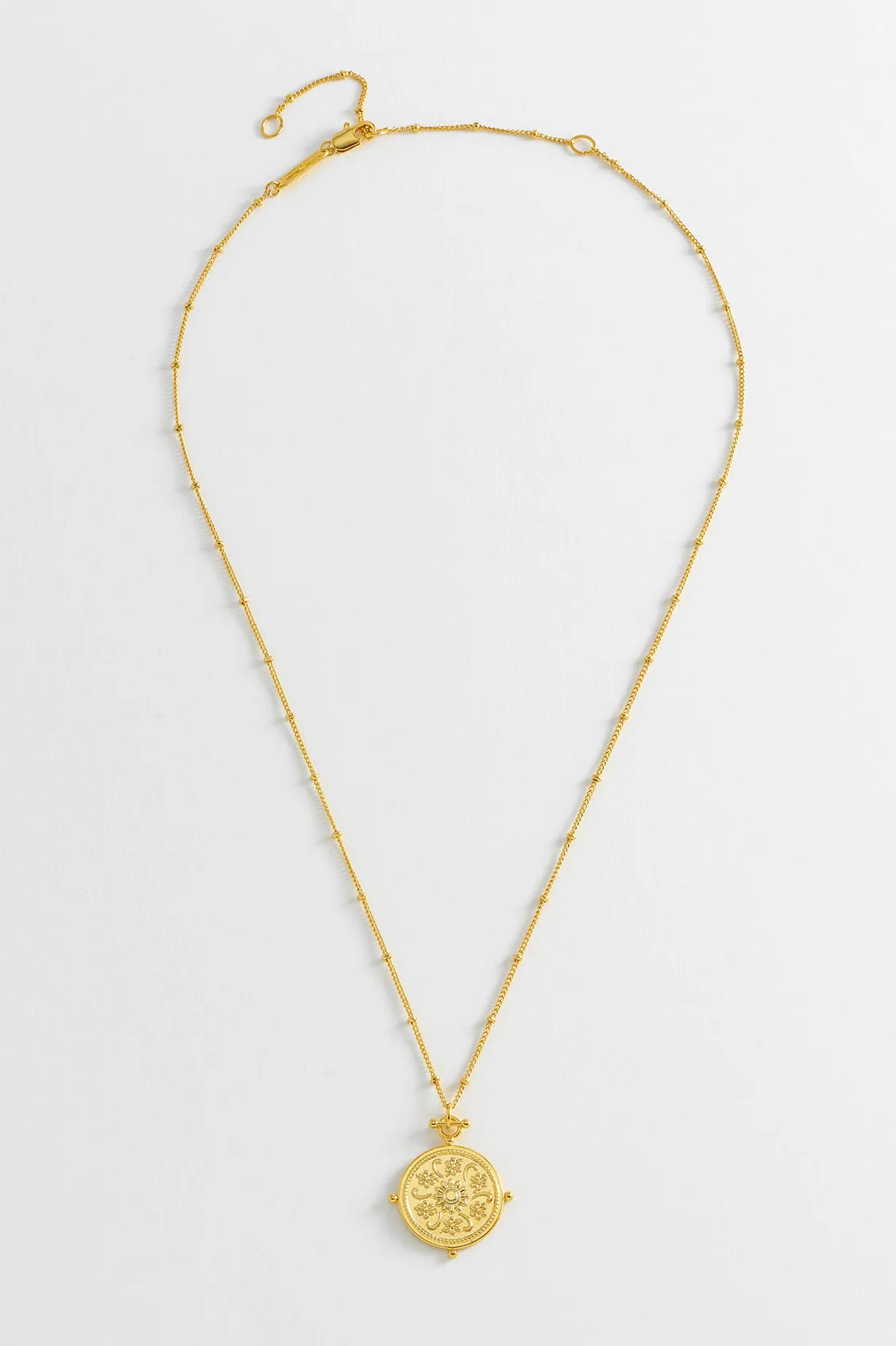 Floral Coin Necklace sold by Estella Bartlett product image thumbnail 4