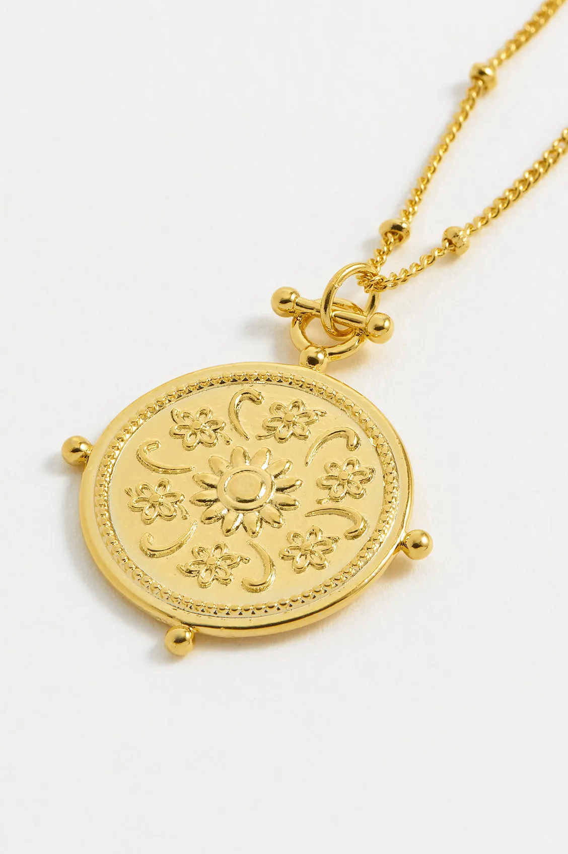Floral Coin Necklace sold by Estella Bartlett product image thumbnail 5