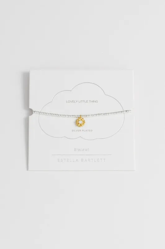 CZ Flower Charm Bracelet sold by Estella Bartlett