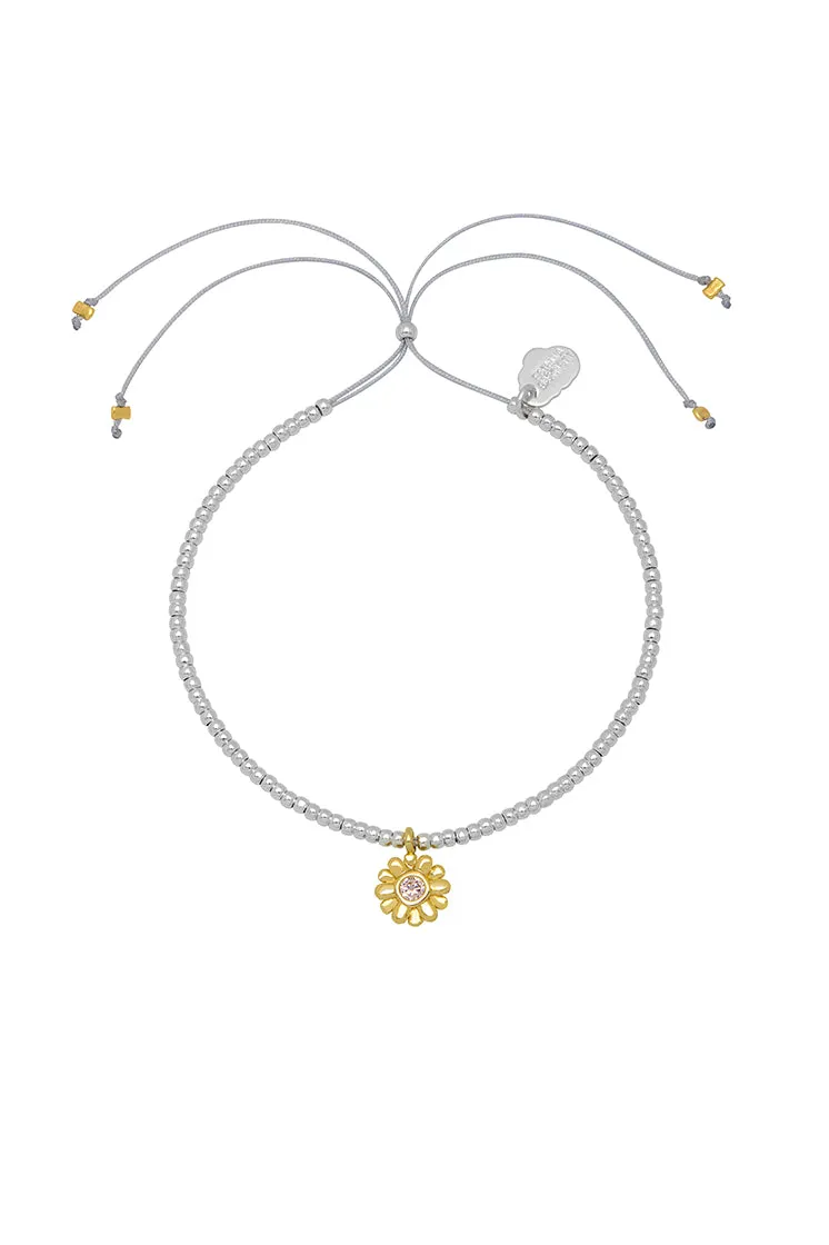 CZ Flower Charm Bracelet sold by Estella Bartlett product image thumbnail 3