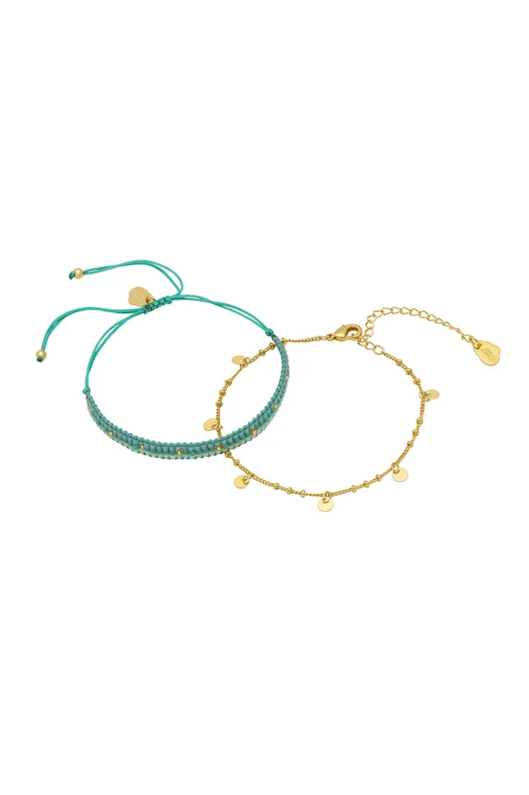 Woven Duo Beaded Charm Bracelets sold by Estella Bartlett product image thumbnail 3