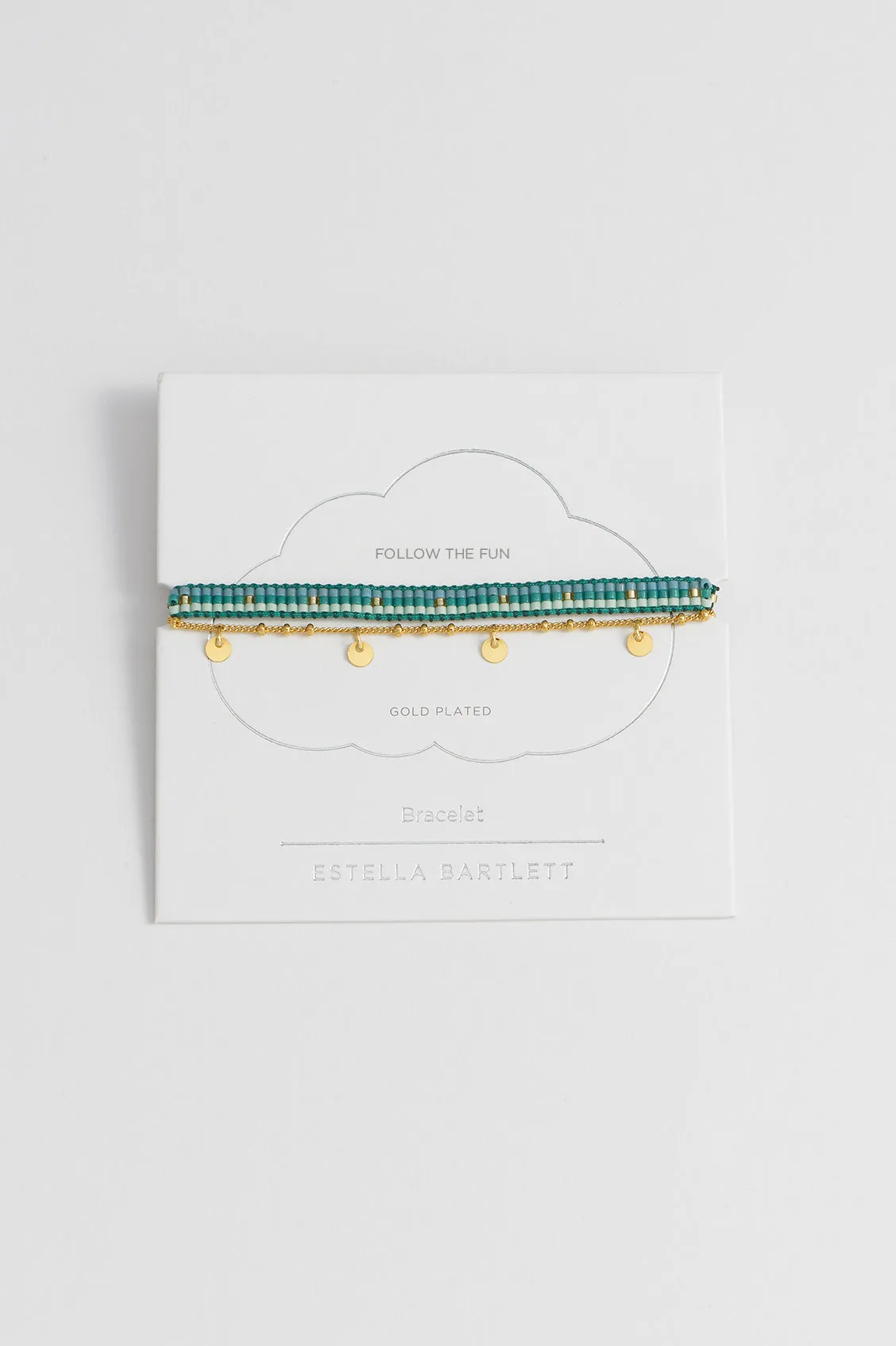 Woven Duo Beaded Charm Bracelets sold by Estella Bartlett
