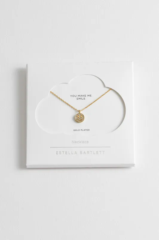 Pave Smile Pendant sold by Estella Bartlett