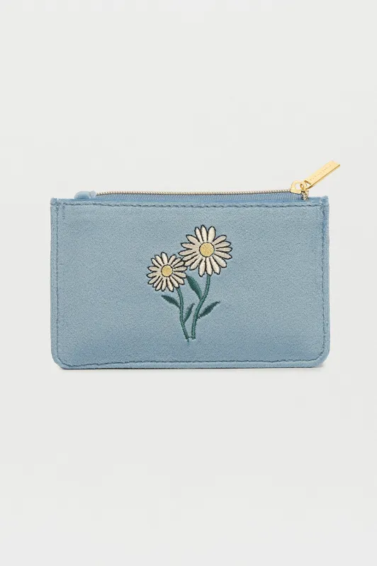 Embroidered Daisy Card Purse sold by Estella Bartlett