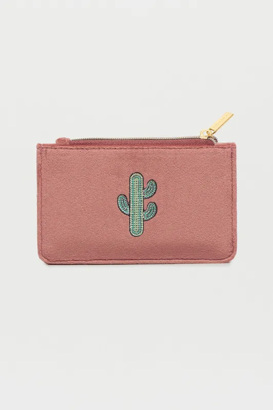 Embroidered Cactus Card Purse sold by Estella Bartlett