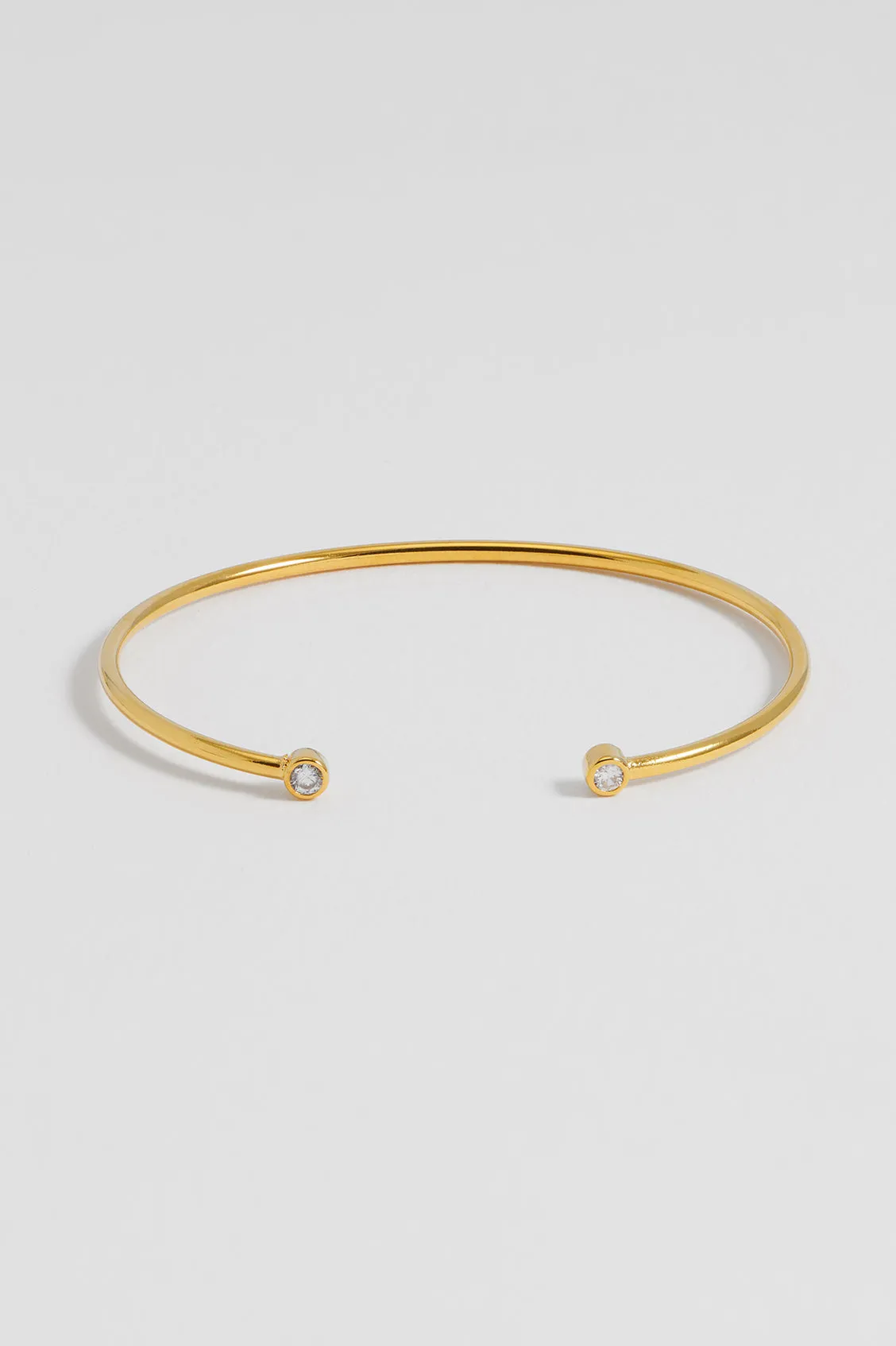CZ Open Cuff Bangle sold by Estella Bartlett