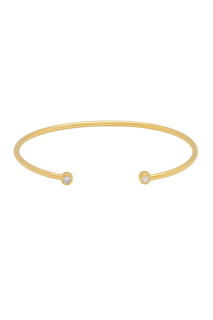 CZ Open Cuff Bangle sold by Estella Bartlett product image thumbnail 3