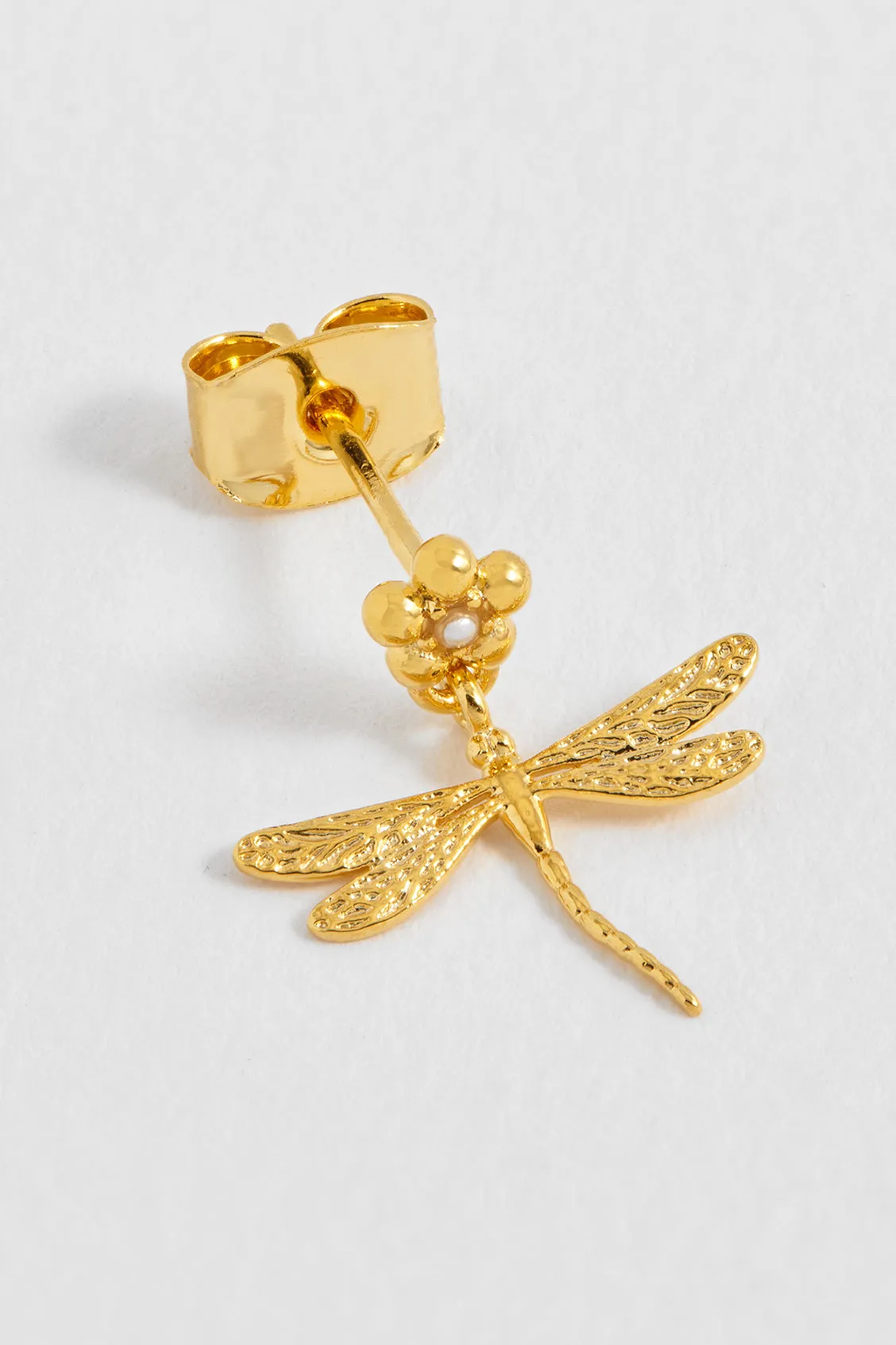 Flower and Dragonfly Drop Earrings sold by Estella Bartlett product image thumbnail 4