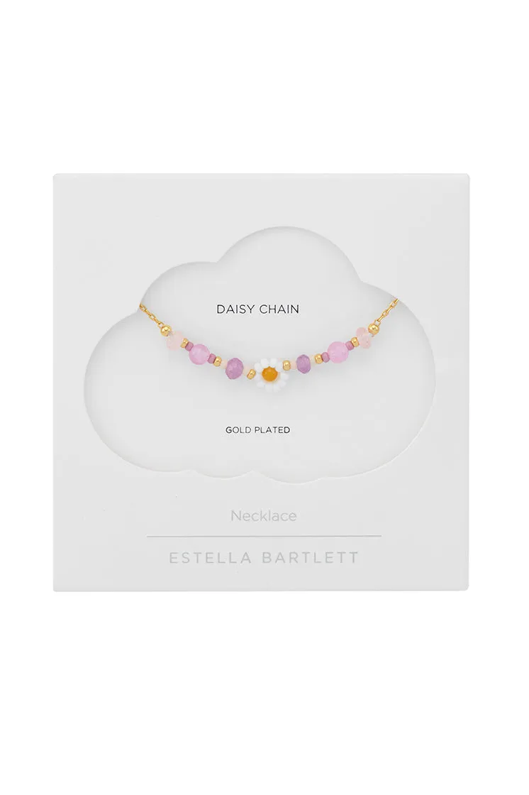 Rose Quartz Beaded Flower Necklace sold by Estella Bartlett product image thumbnail 3