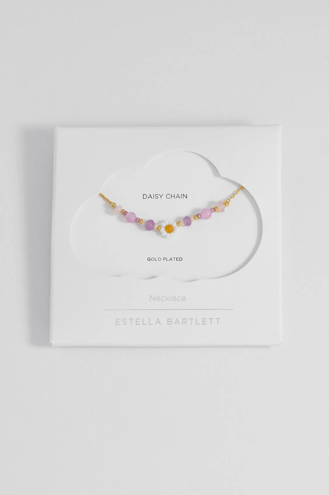 Rose Quartz Beaded Flower Necklace sold by Estella Bartlett