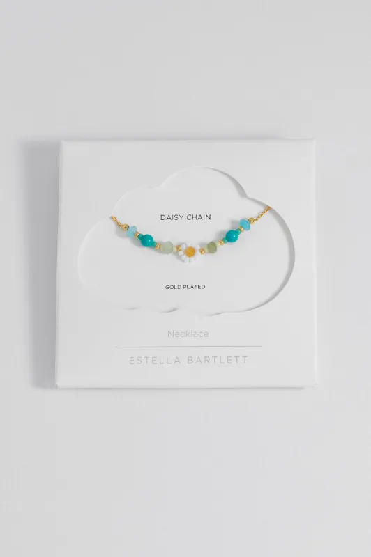 Turquoise Beaded Flower Necklace sold by Estella Bartlett