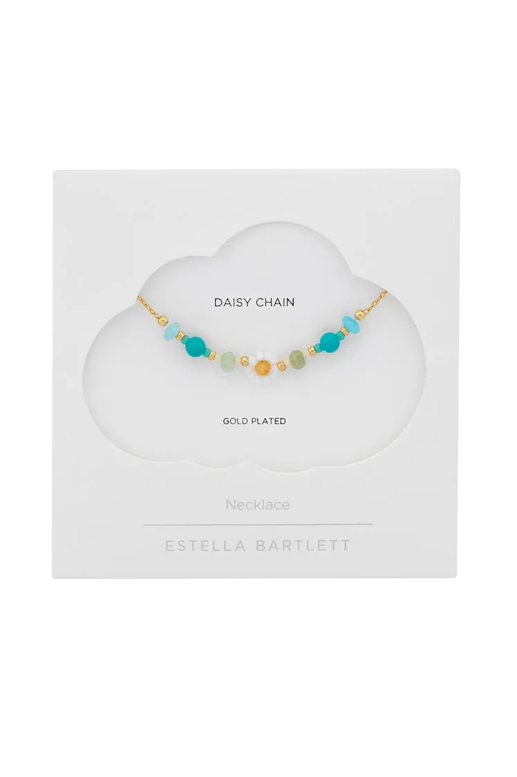 Turquoise Beaded Flower Necklace sold by Estella Bartlett product image thumbnail 3
