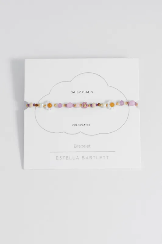 Lilac Beaded Flower Bracelet sold by Estella Bartlett