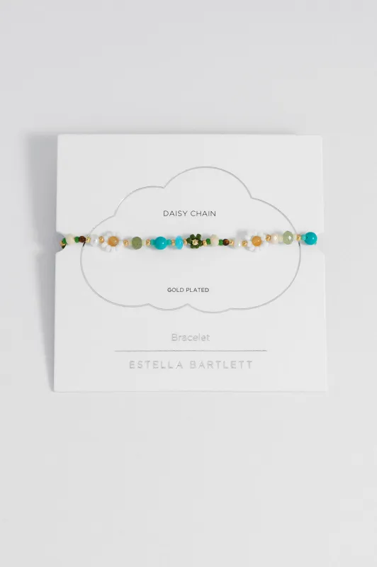 Green Beaded Flower Bracelet sold by Estella Bartlett